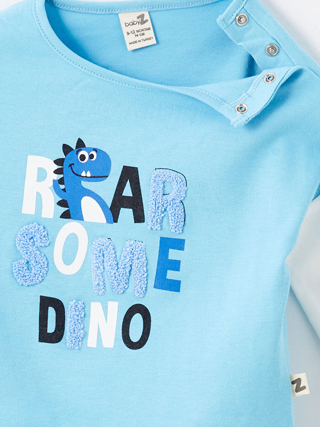 Turkuaz Bisiklet Yaka Erkek Bebek Takım-5