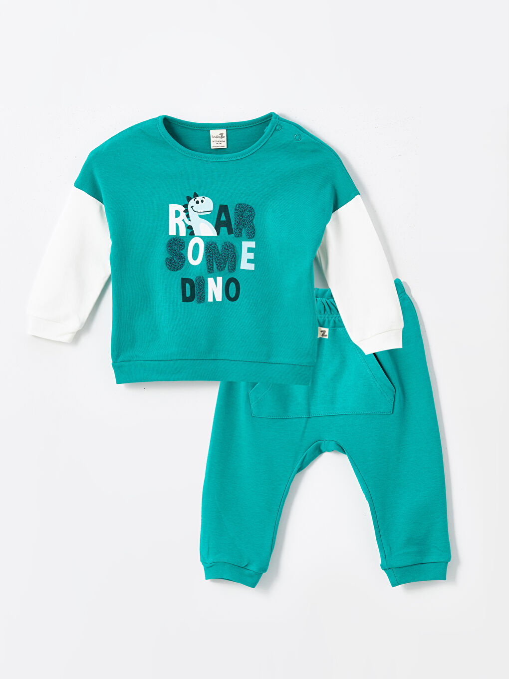 Yeşil Bisiklet Yaka Erkek Bebek Takım