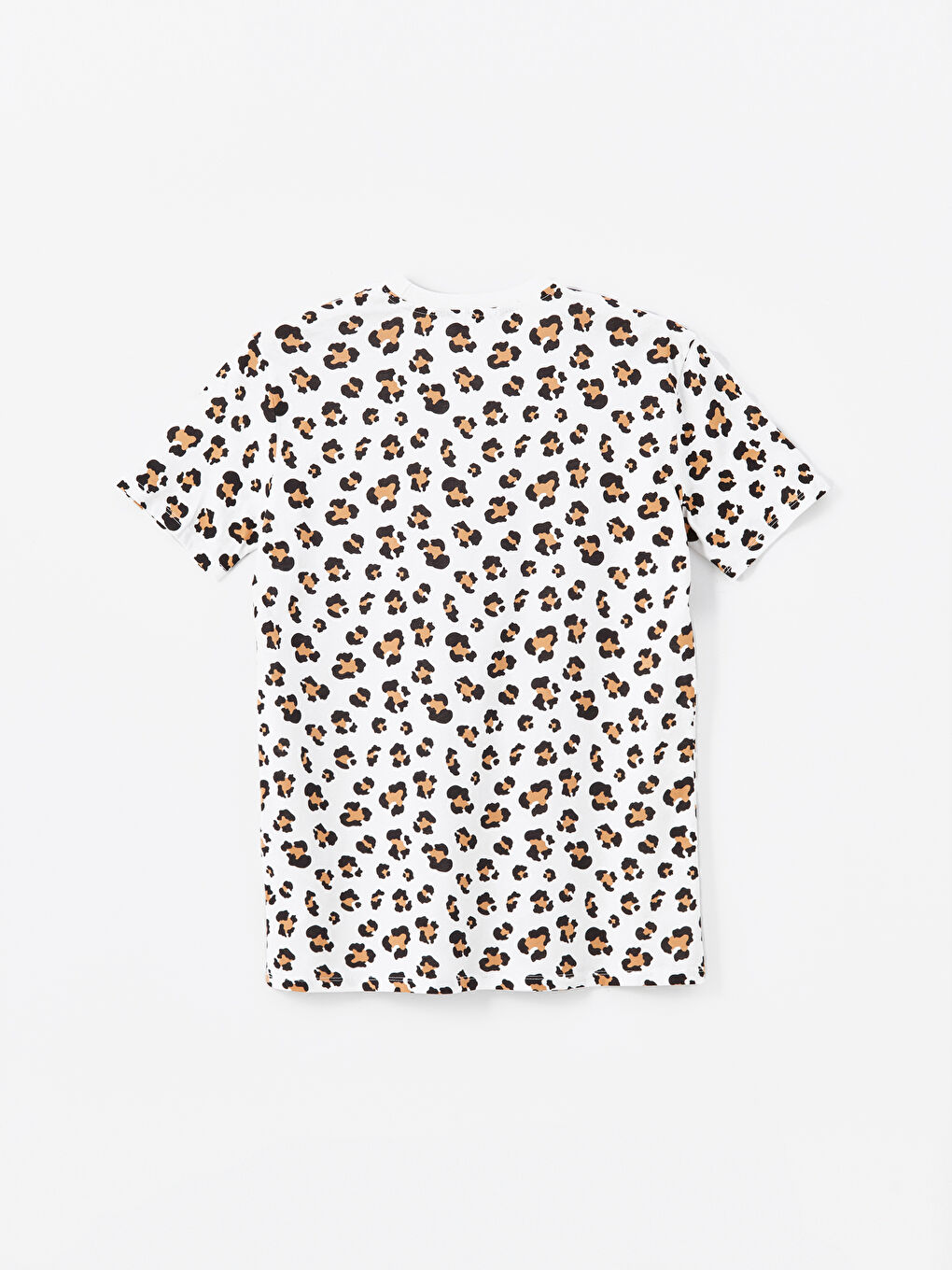 Kahverengi Bisiklet Yaka Desenli Kadın Tunik-5