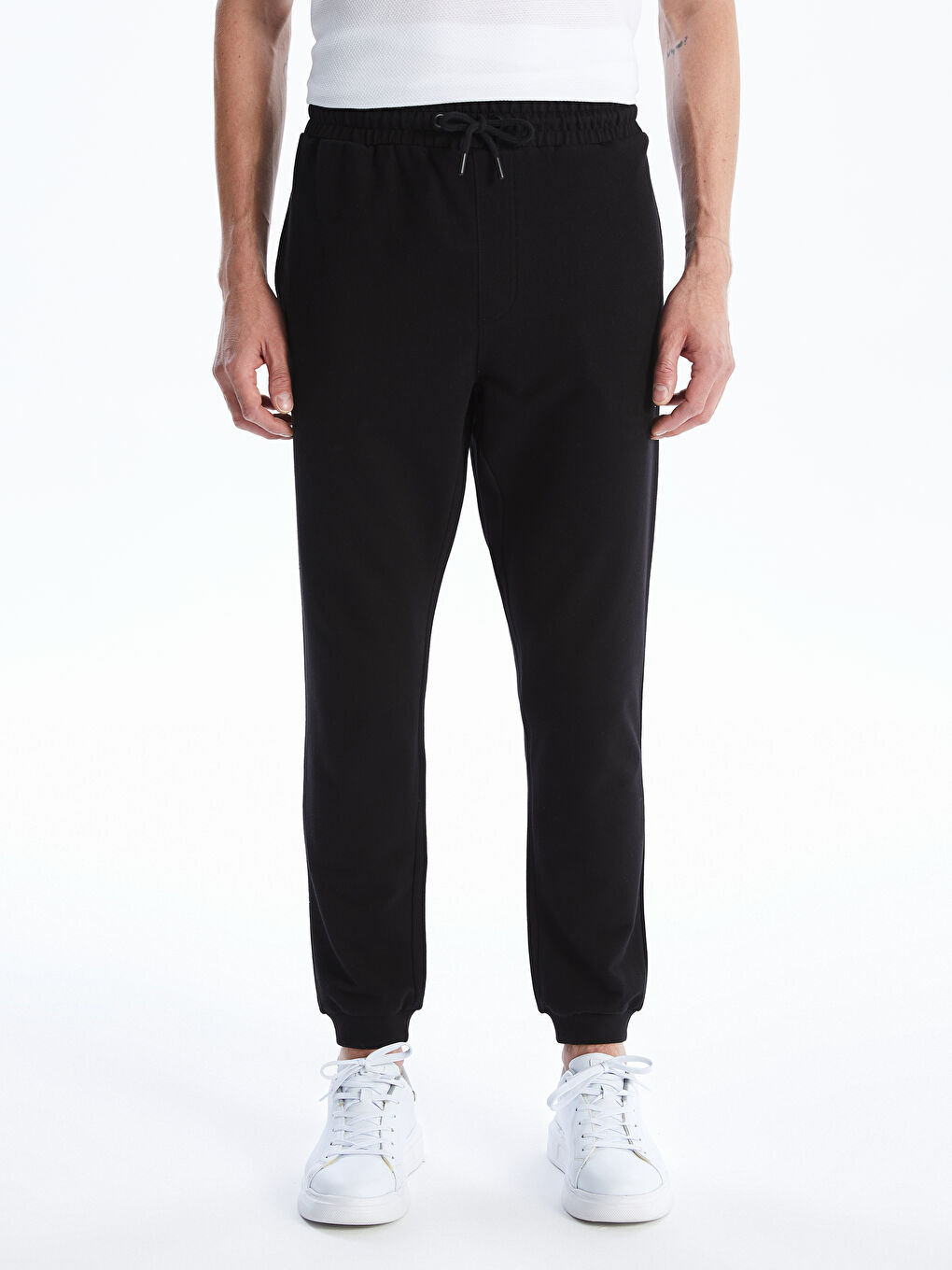 Siyah Slim Fit Erkek Jogger Eşofman Altı-1