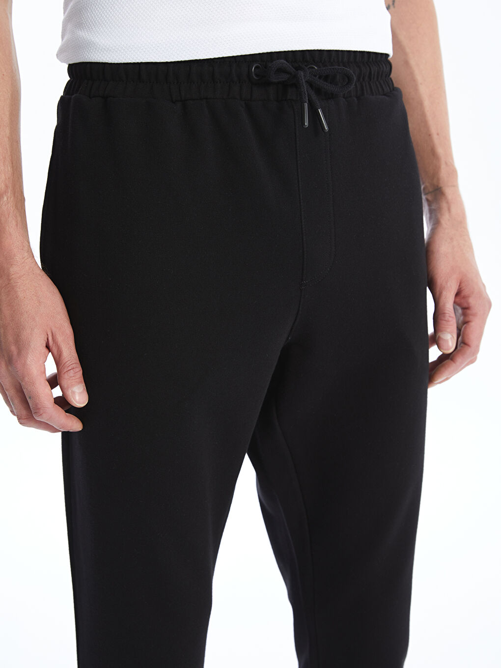Siyah Slim Fit Erkek Jogger Eşofman Altı-3