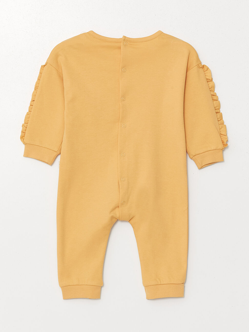 Sarı Bisiklet Yaka Kız Bebek Tulum-2