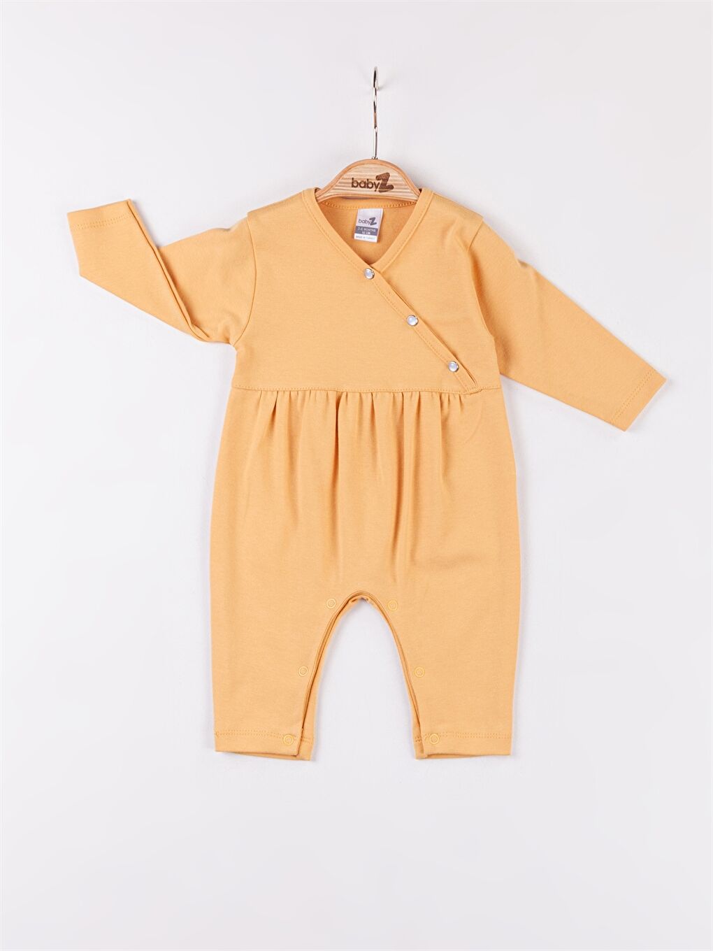 Babyzz Sari V Yaka Kız Bebek Tulum