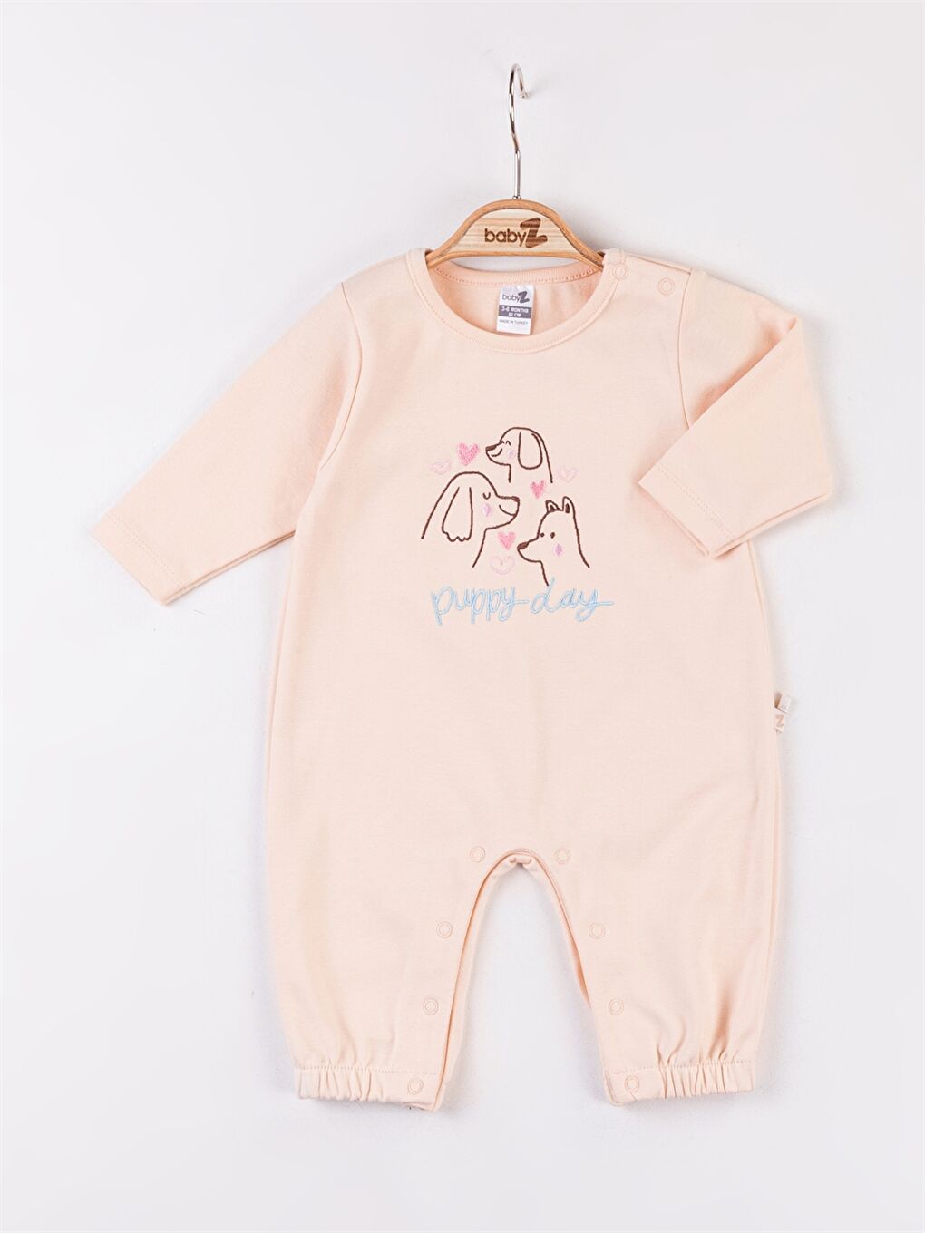 Turuncu Bisiklet Yaka Kız Bebek Tulum