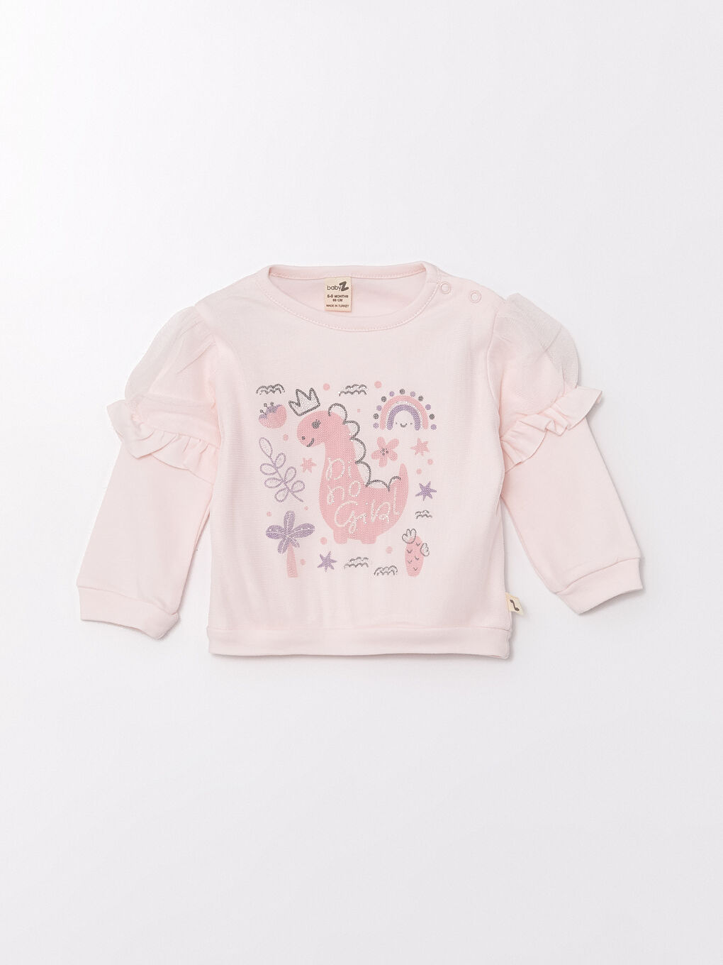 Pembe Bisiklet Yaka Kız Bebek Takım