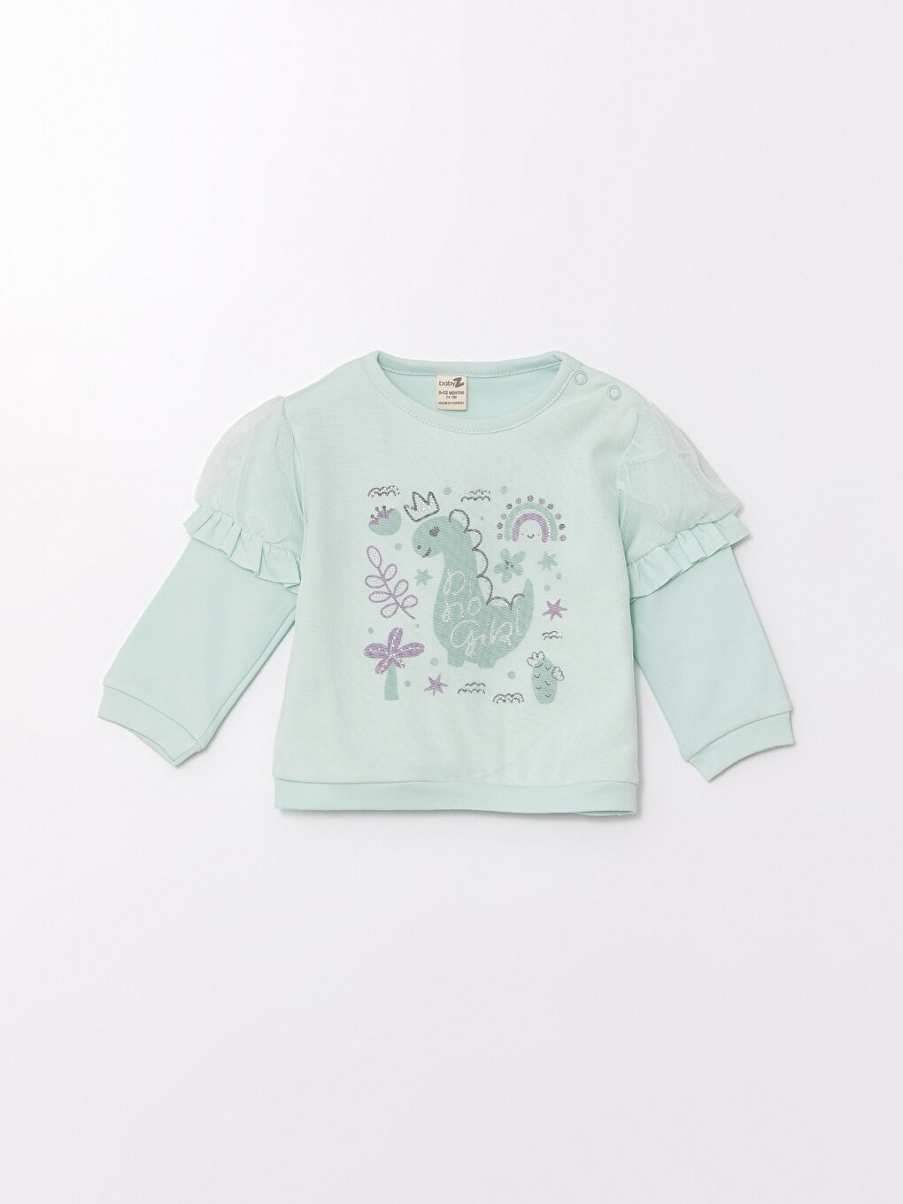 Yeşil Bisiklet Yaka Kız Bebek Takım