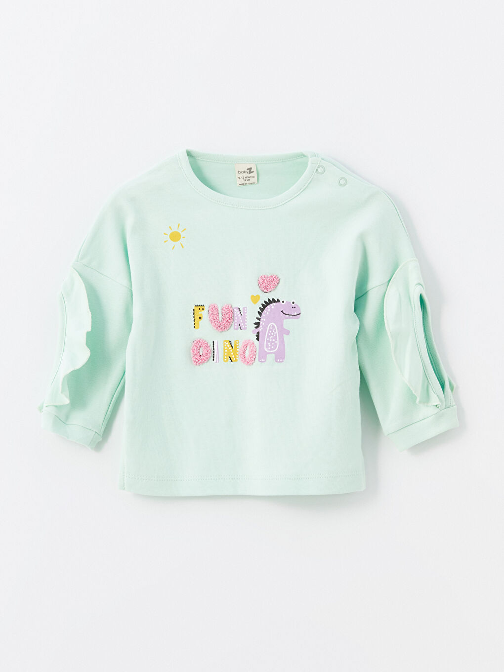 Yeşil Bisiklet Yaka Kız Bebek Takım