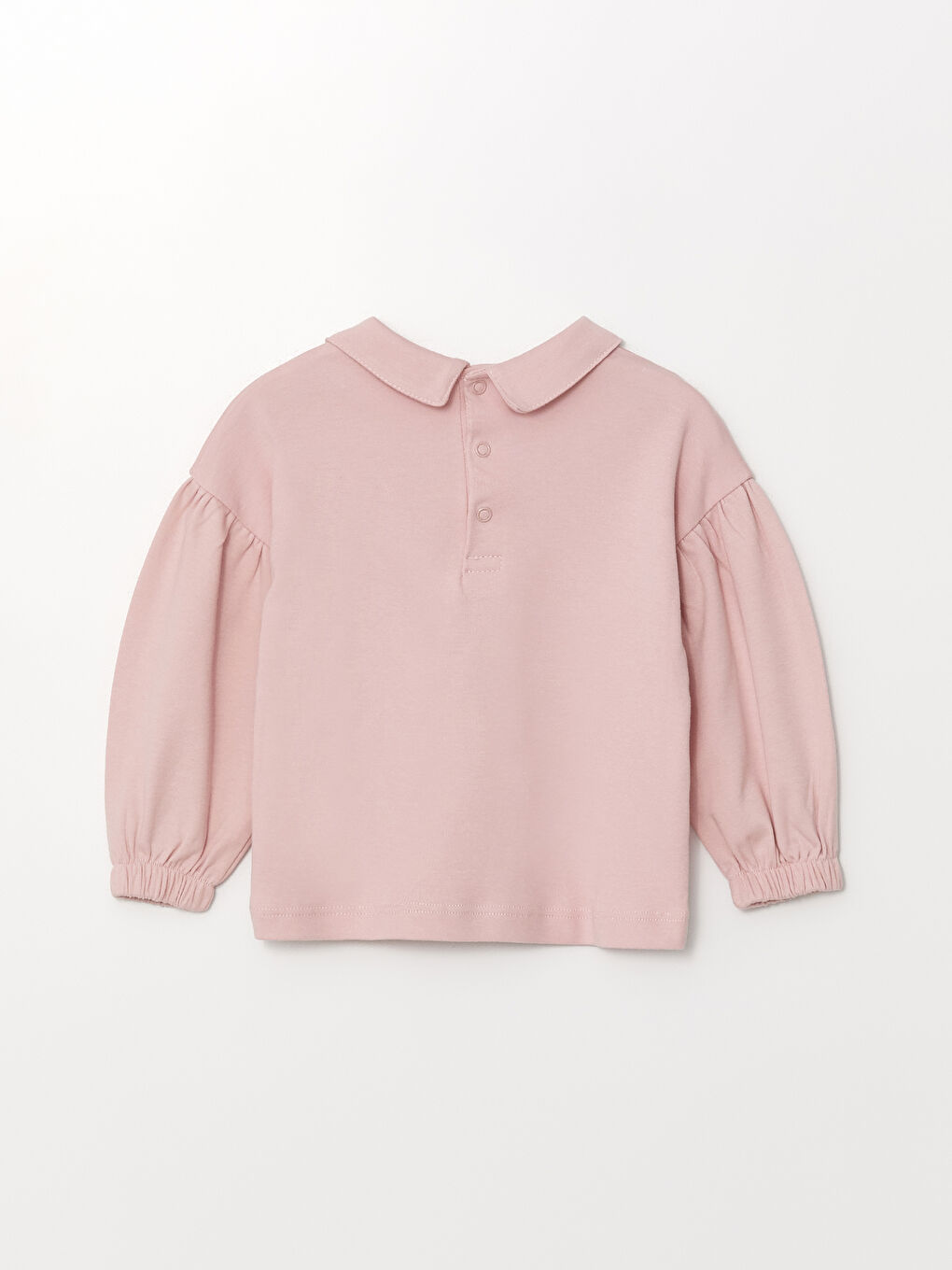 Pembe Bebe Yaka Kız Bebek Takım-2