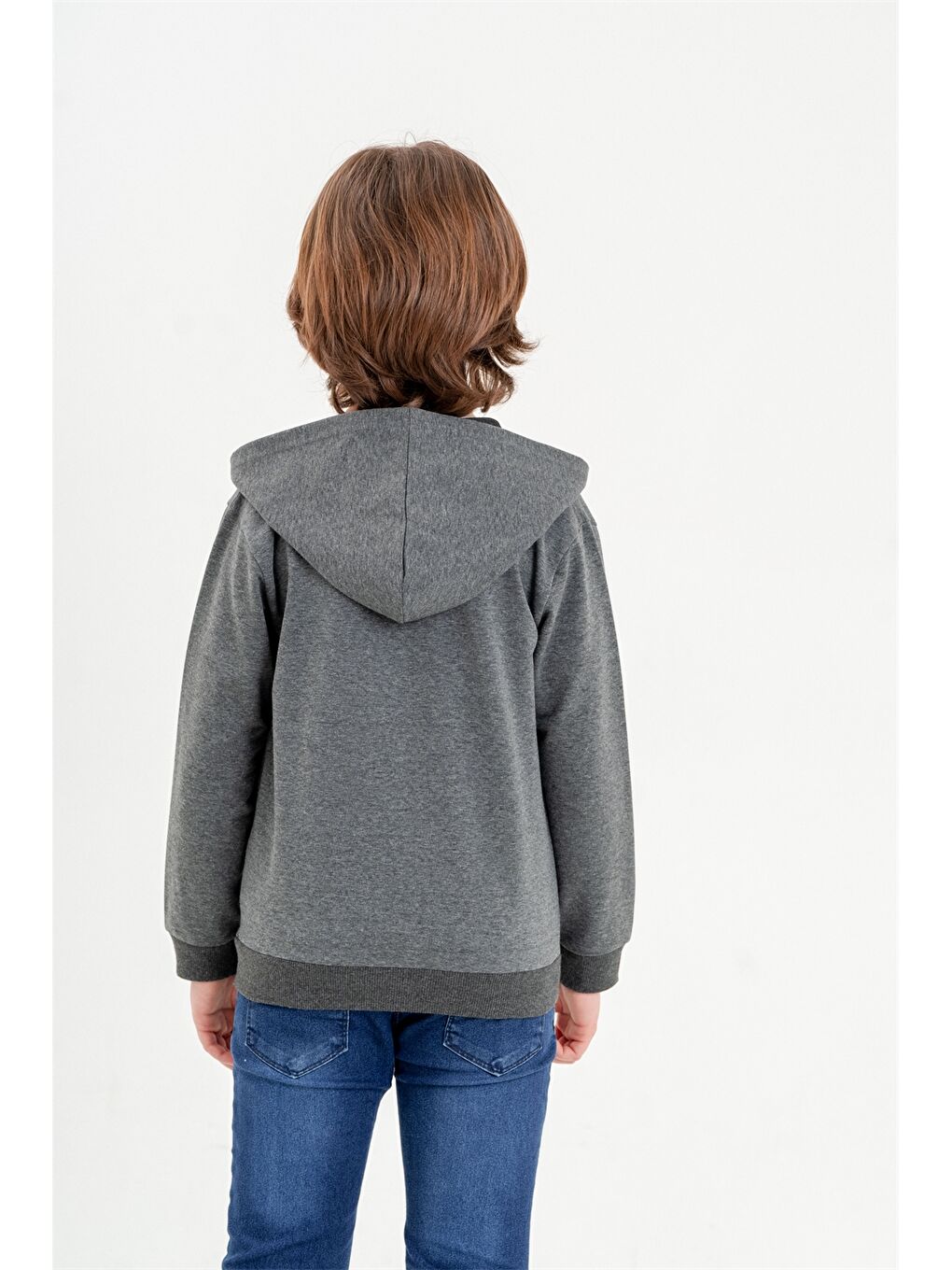 Mışıl Kids Antrasit Fermuarlı Erkek Çocuk Sweatshirt - 2