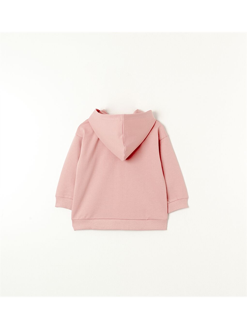 Mışıl Kids Pembe Fermuarlı Kapüşonlu Kız Bebek Sweatshirt - 4