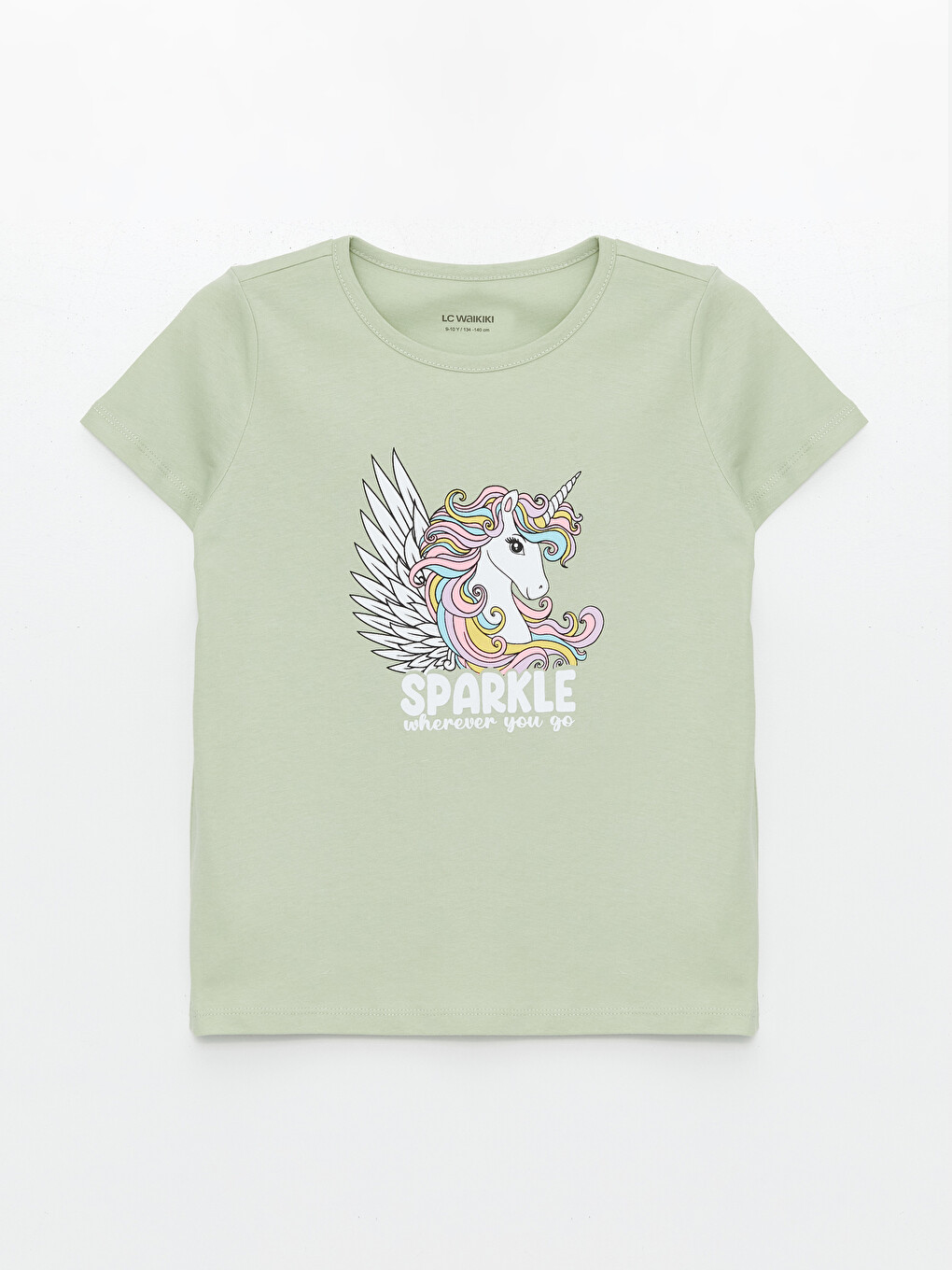 T-shirt Me Jakë Të Rrumbullakët, I Stampuar, Me Mëngë Të Shkurtra Për Vajza-2
