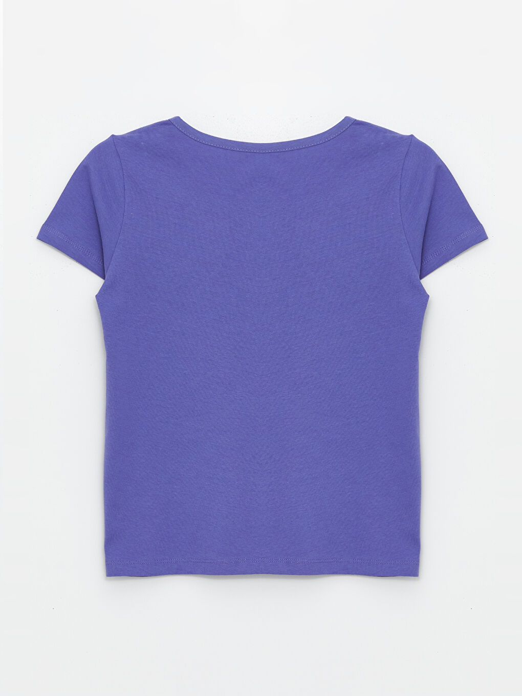 Crew Neck Printed Short Sleeve Girls' T-Shirt-3