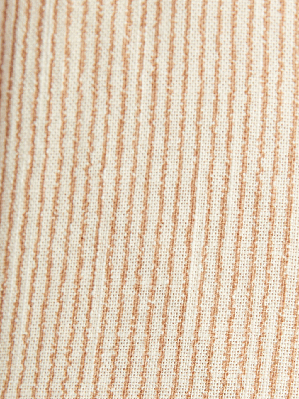 Bej Rahat Kalıp Keten Karışımlı Erkek Pantolon-3