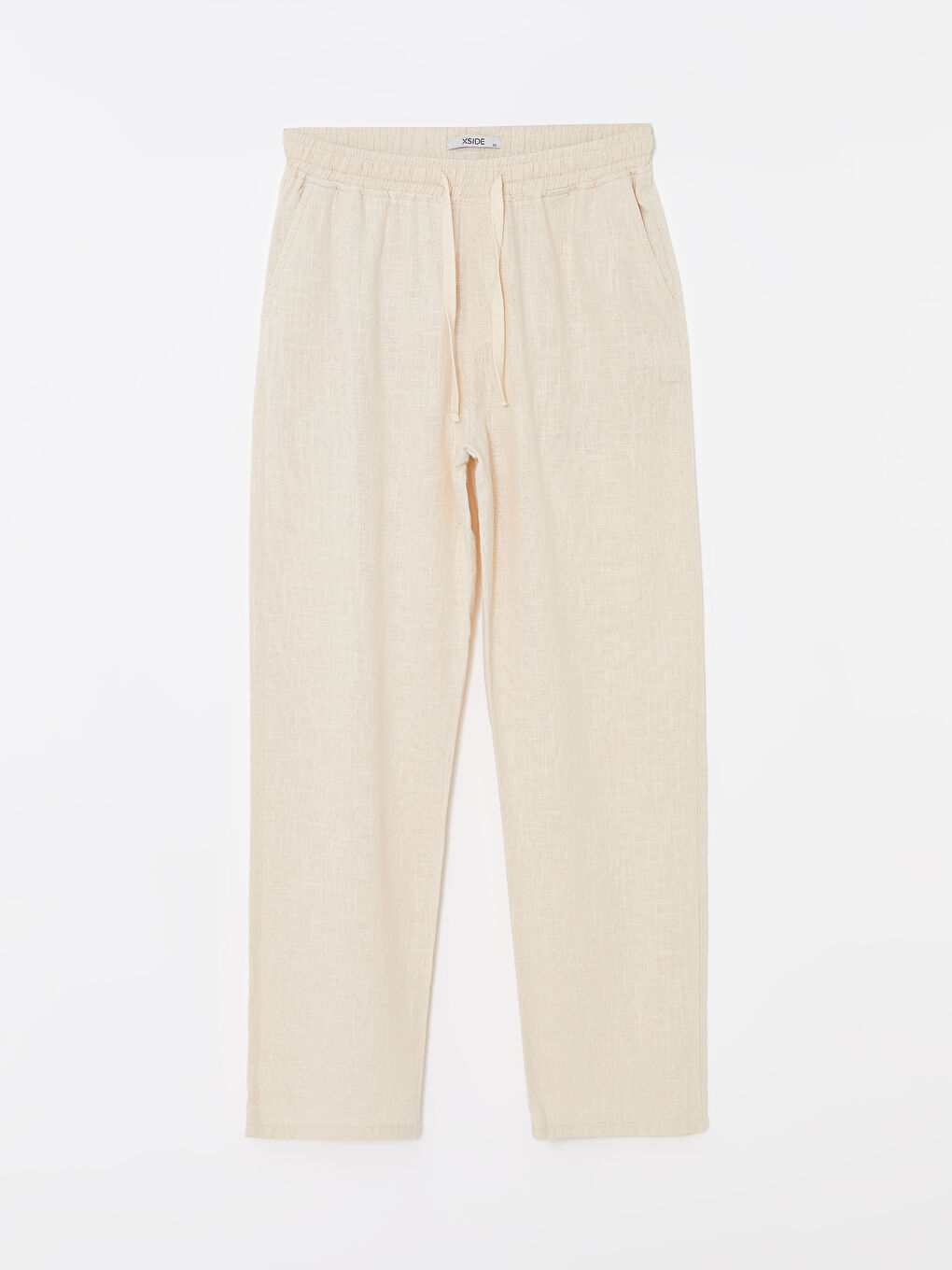 Bej Standart Kalıp Gabardin Erkek Pantolon-5