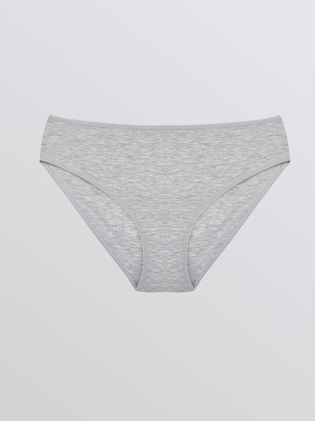 Gri Düz Bikini Külot-1