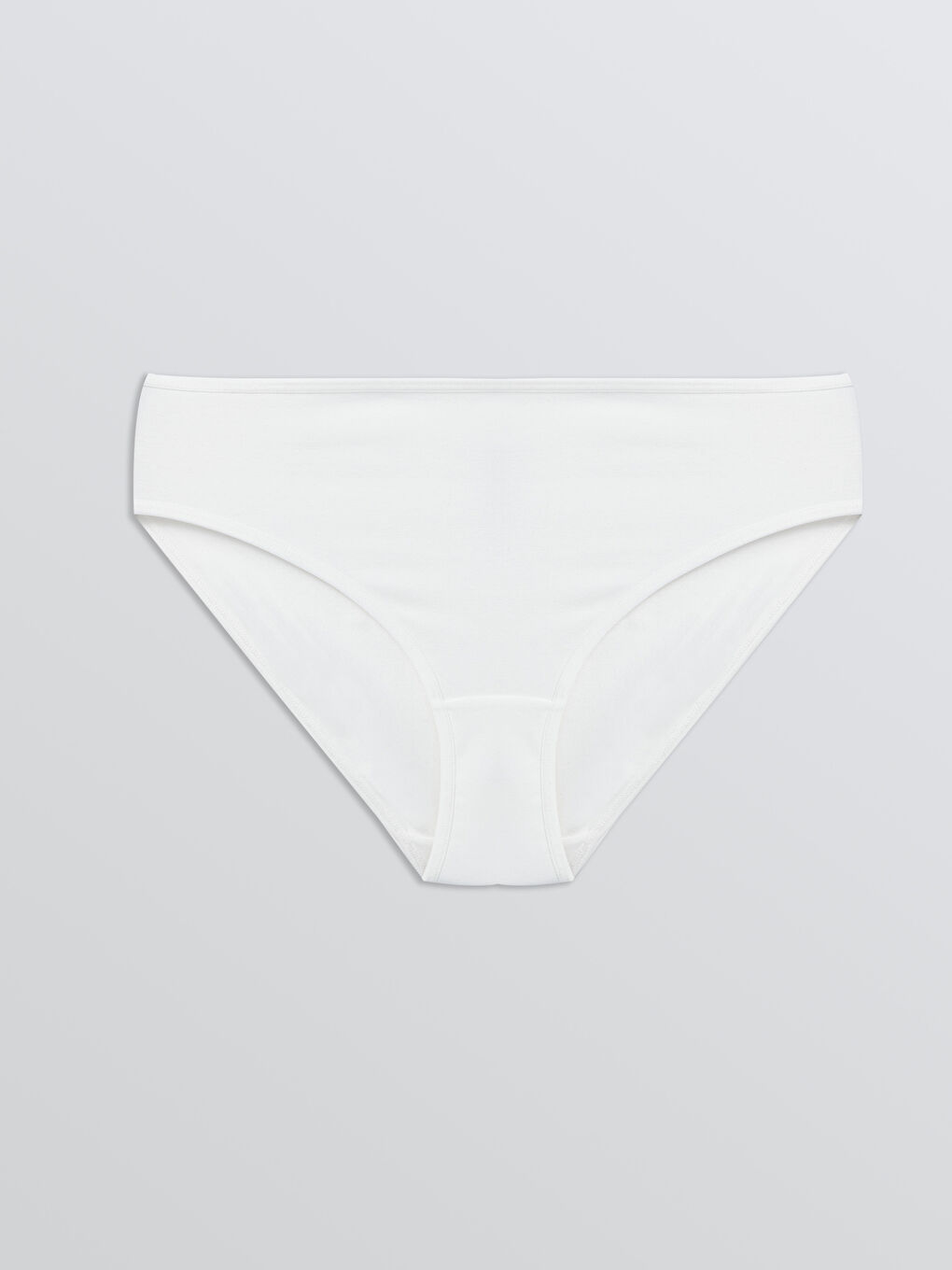 Beyaz Düz Bikini Külot