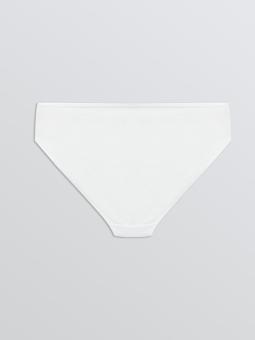 Beyaz Düz Bikini Külot-1