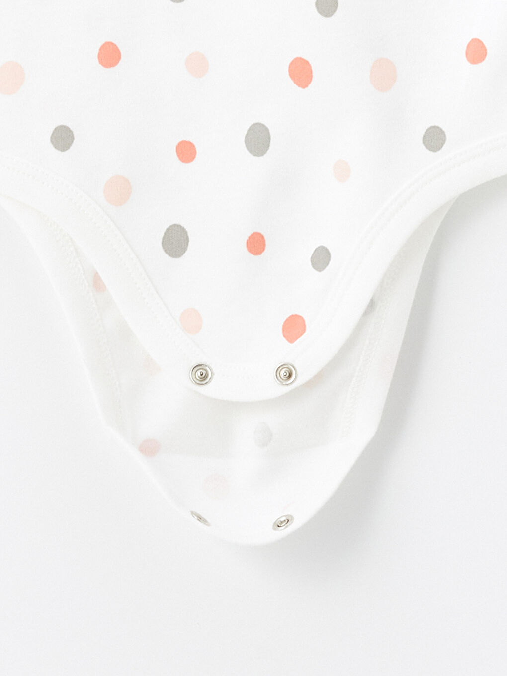 Beyaz Bisiklet Yaka Kısa Kollu Baskılı Erkek Bebek Çıtçıtlı Bodysuit-5