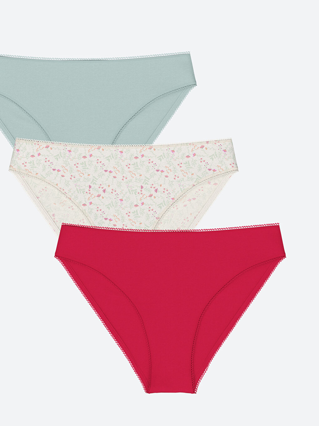 Patterned Bikini Briefs 3 Pack -S4ML09Z8-LRB