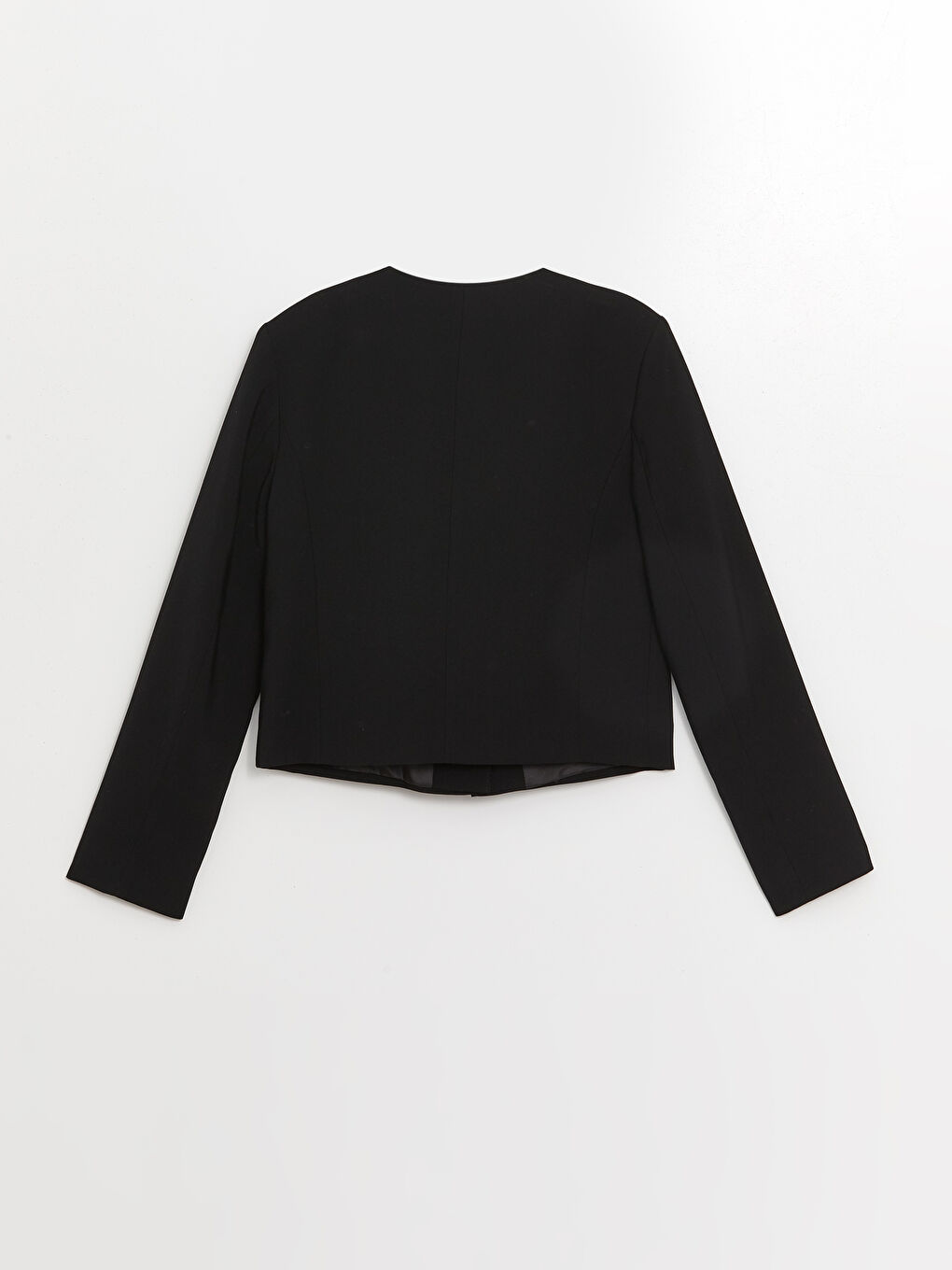 Crew Neck Straight Long Sleeve Women's Jacket -S4MM17Z8-CVL