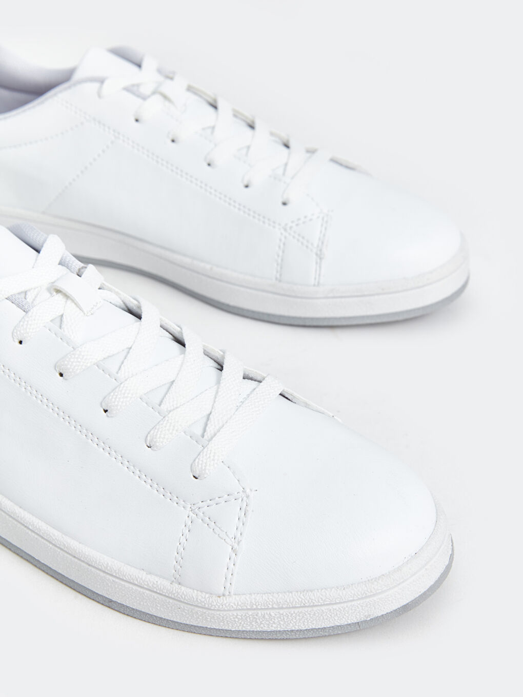 Beyaz Bağcıklı Erkek Spor Ayakkabı-2