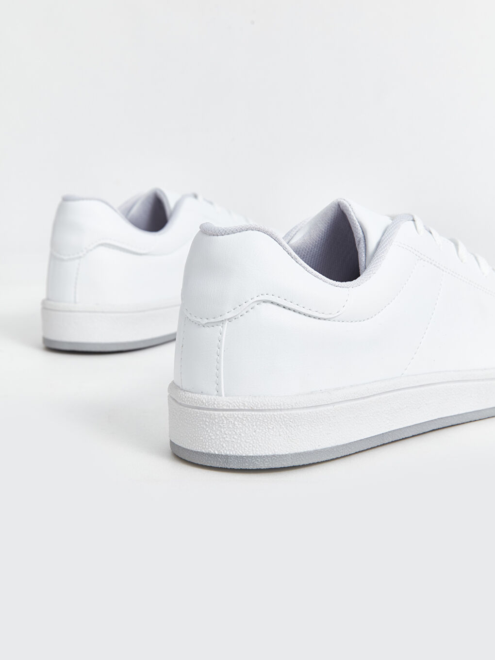 Beyaz Bağcıklı Erkek Spor Ayakkabı-4