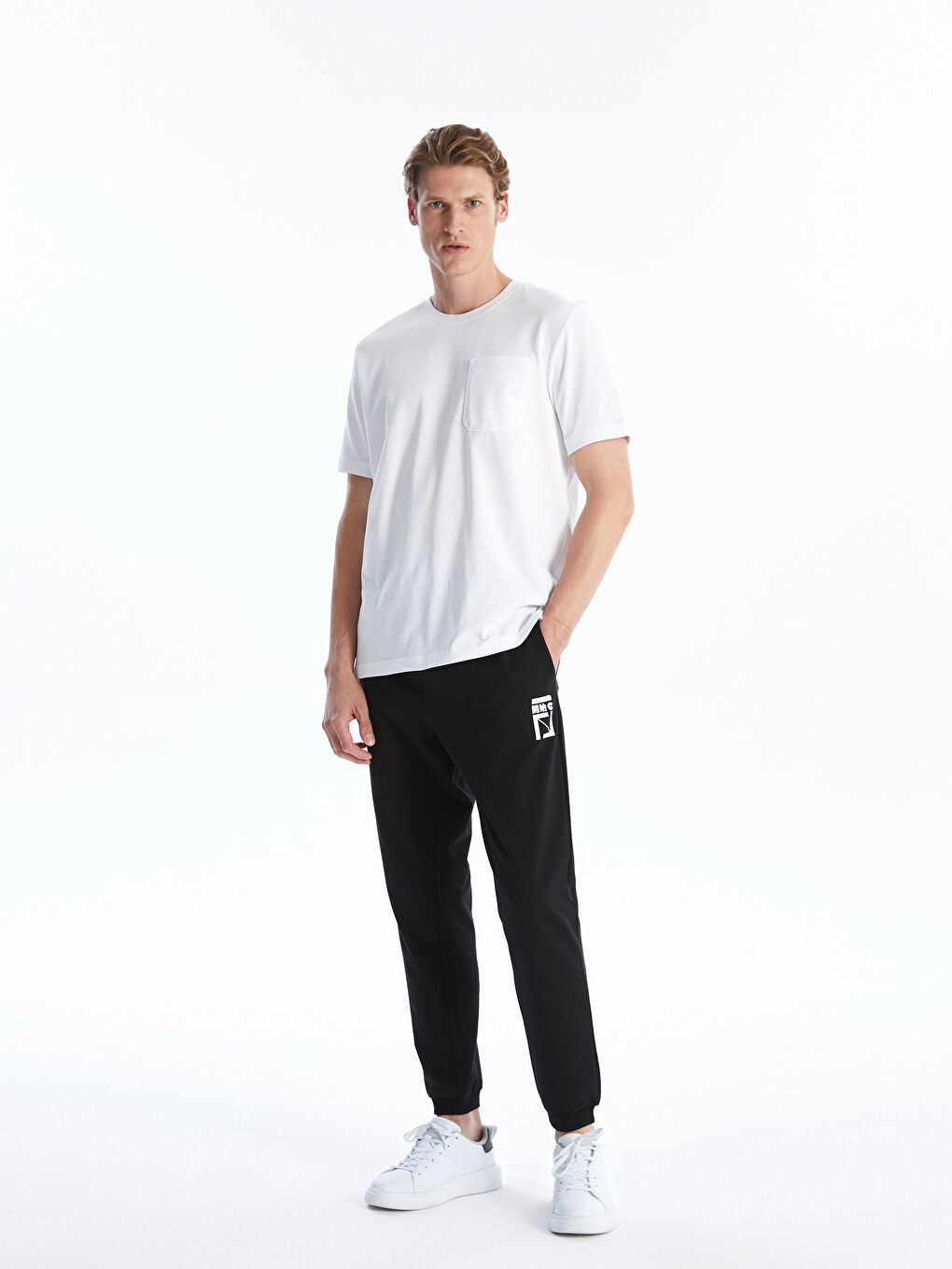 Siyah Slim Fit Erkek Jogger Eşofman Altı