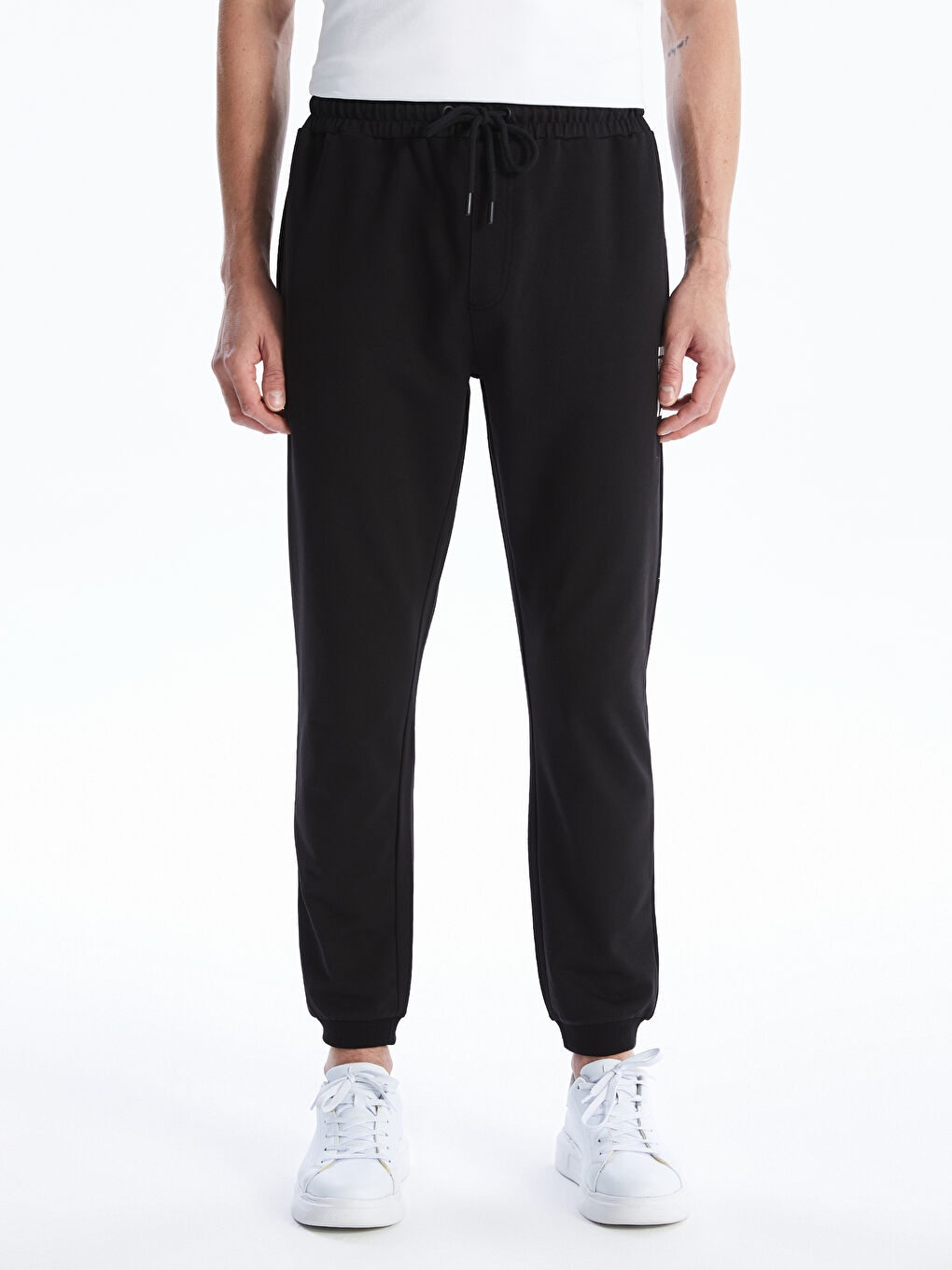 Siyah Slim Fit Erkek Jogger Eşofman Altı-1