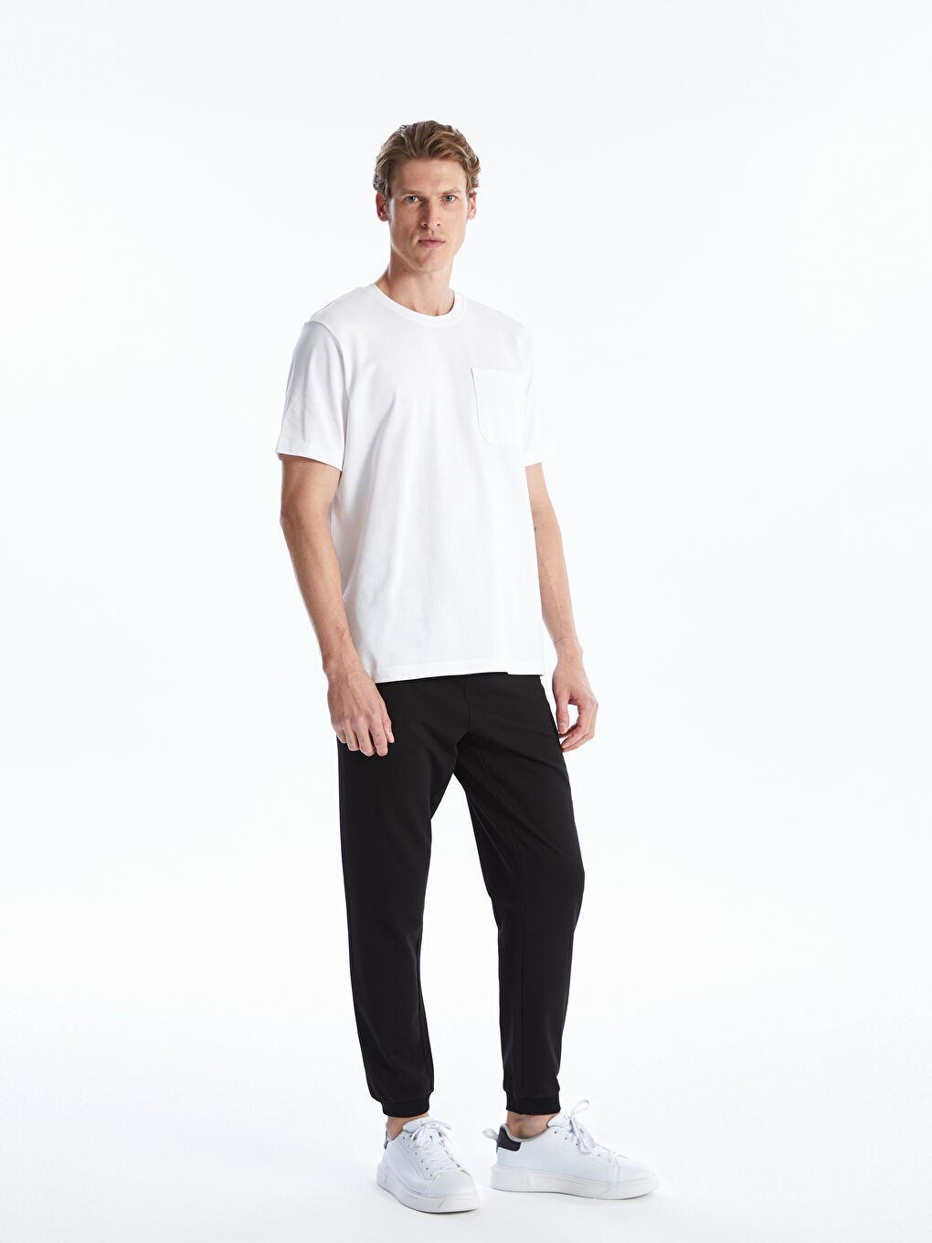 Siyah Slim Fit Erkek Jogger Eşofman Altı-2