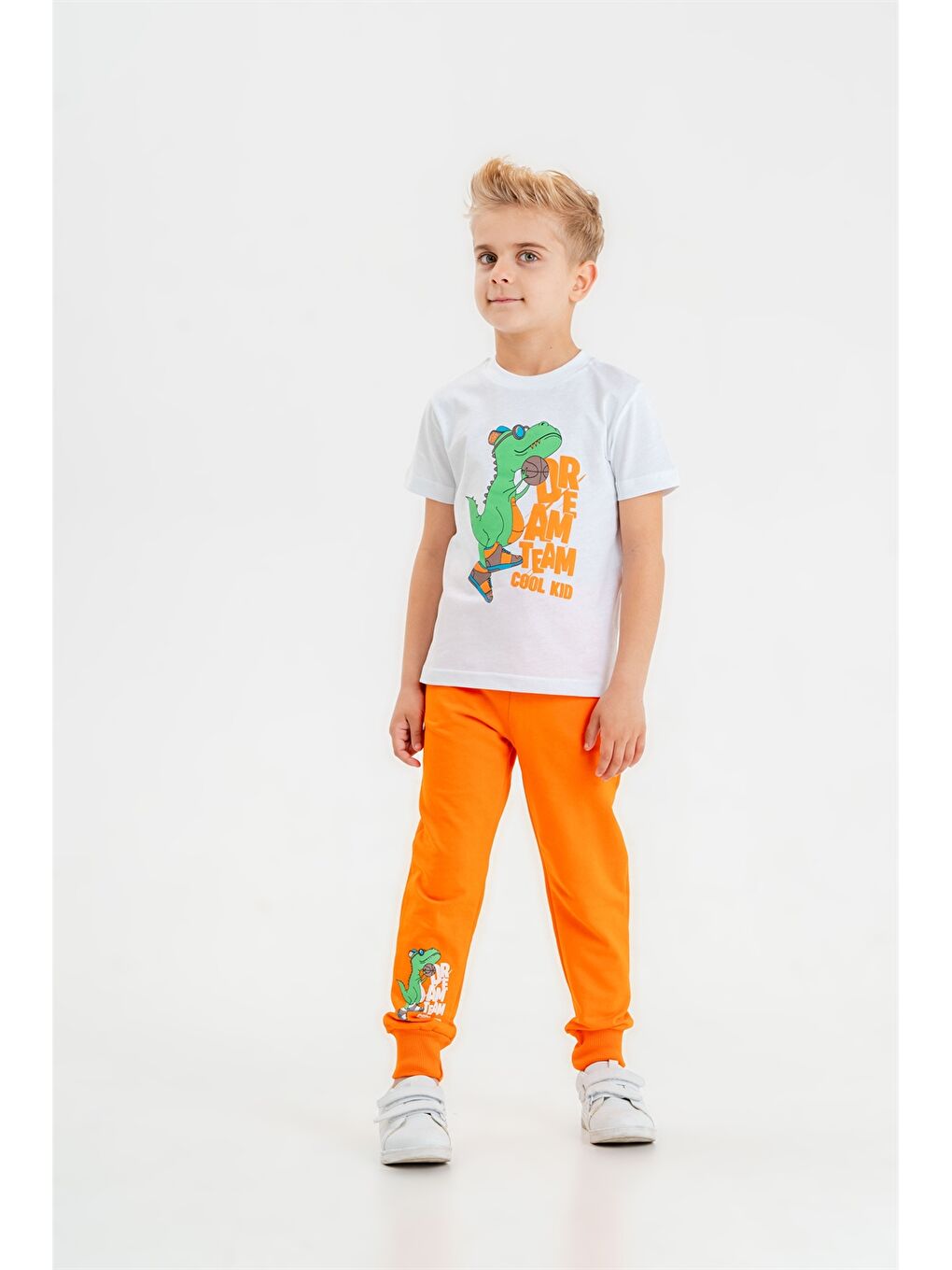 Turuncu Erkek Bebek Eşofman Takım