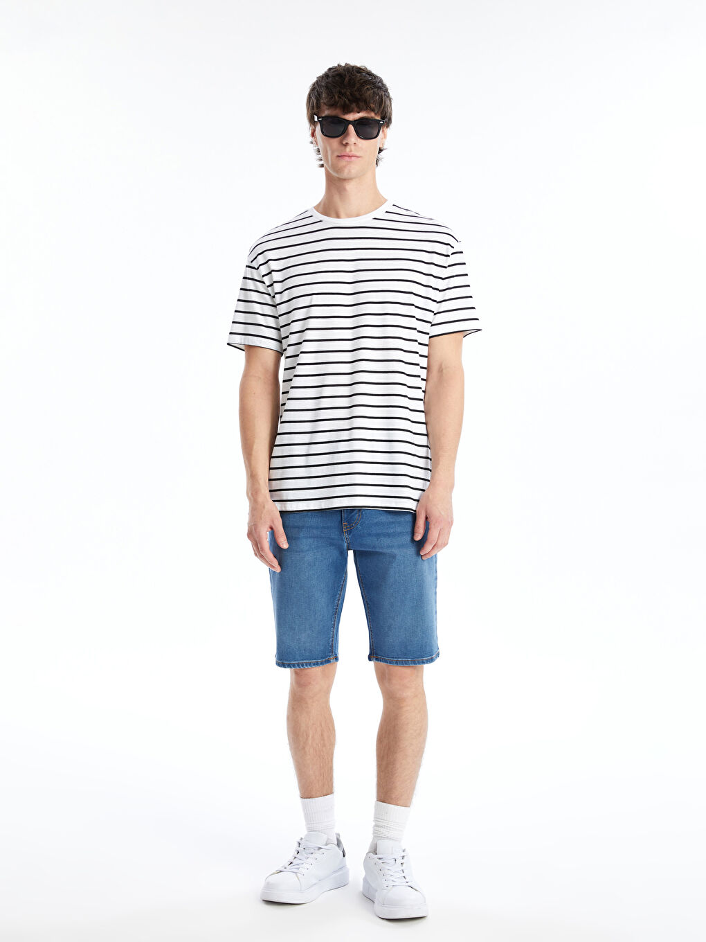 Slim Fit Men's Denim Shorts -S4MQ42Z8-H45