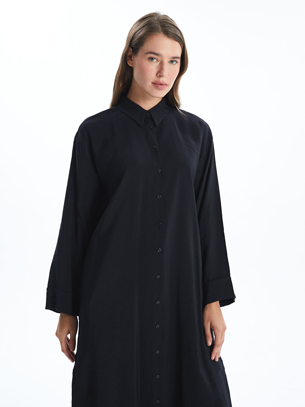 Plain Oversize Women's Shirt Tunic -S4MQ56Z8-CVL