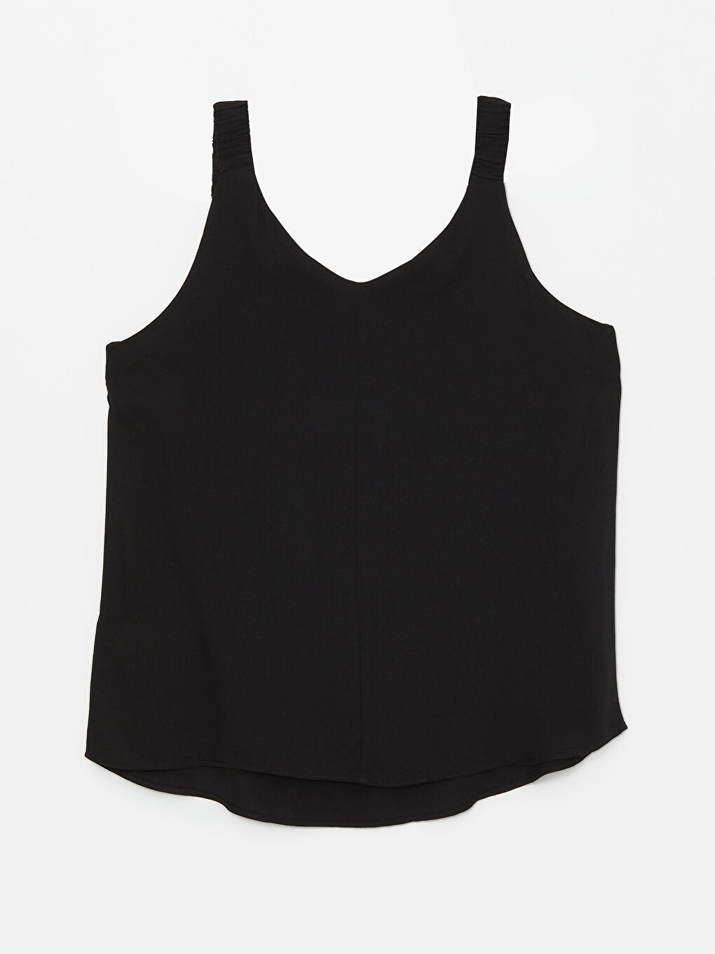 بلوزة سادة بفتحة رقبة على شكل حرف V للسيدات-6