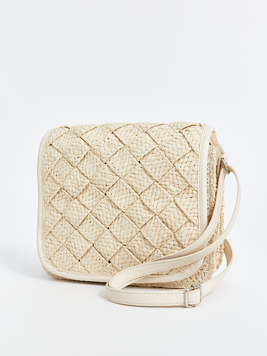 LCW ACCESSORIES Patterned Straw Women's Shoulder Bag -S4MR91Z8-CR8