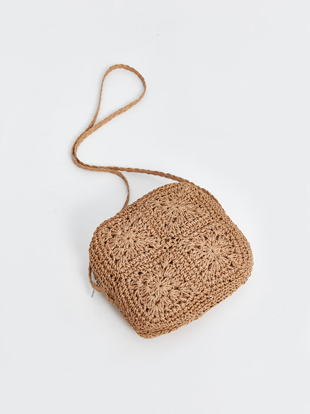 LCW ACCESSORIES Patterned Straw Women's Crossbody Bag -S4MR98Z8-QPX