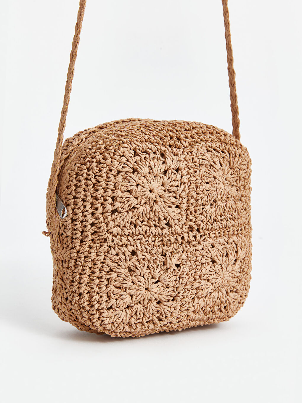 LCW ACCESSORIES Patterned Straw Women's Crossbody Bag -S4MR98Z8-QPX