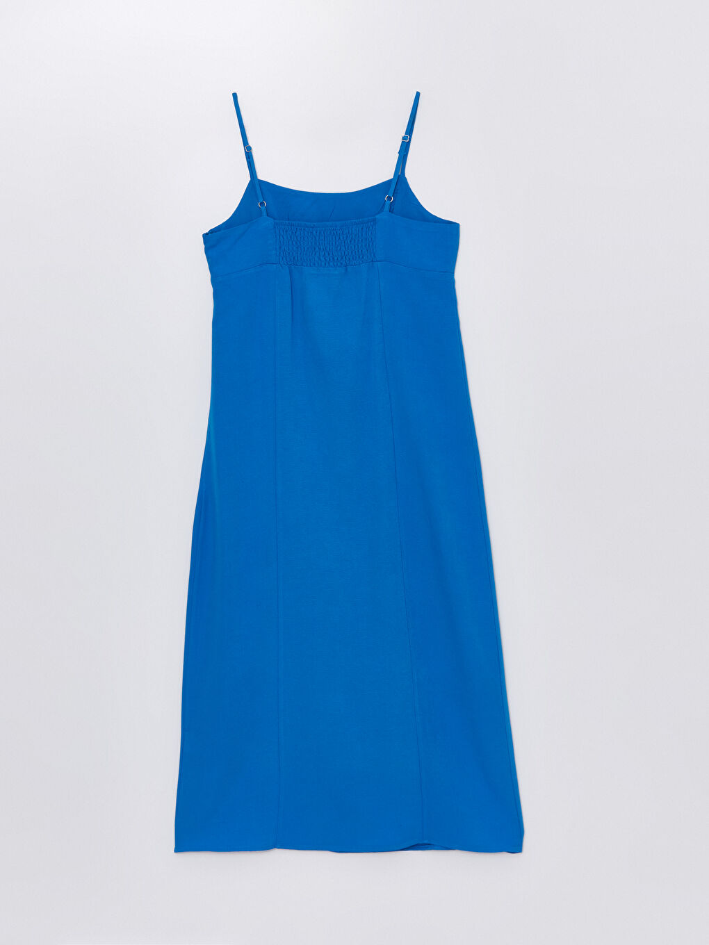 Square Neck Straight Strap Linen Blend Women's Dress -S4MS03Z8-VYF