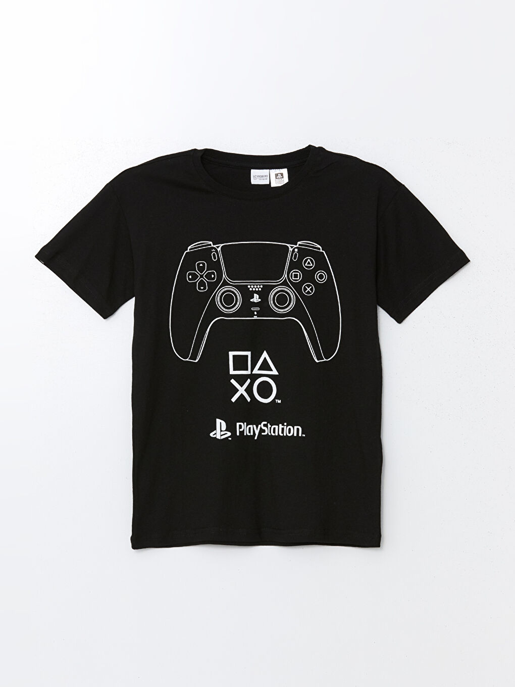 LCW Kids Yeni Siyah Bisiklet Yaka PlayStation Baskılı Erkek Çocuk Şortlu Pijama Takımı - 1