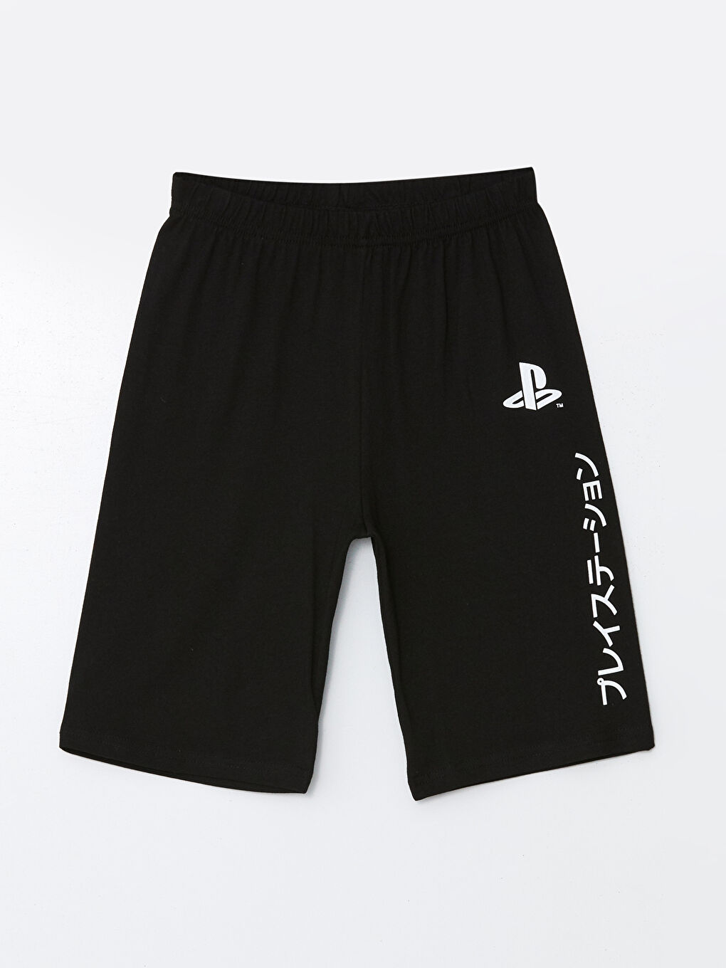 LCW Kids Yeni Siyah Bisiklet Yaka PlayStation Baskılı Erkek Çocuk Şortlu Pijama Takımı - 3