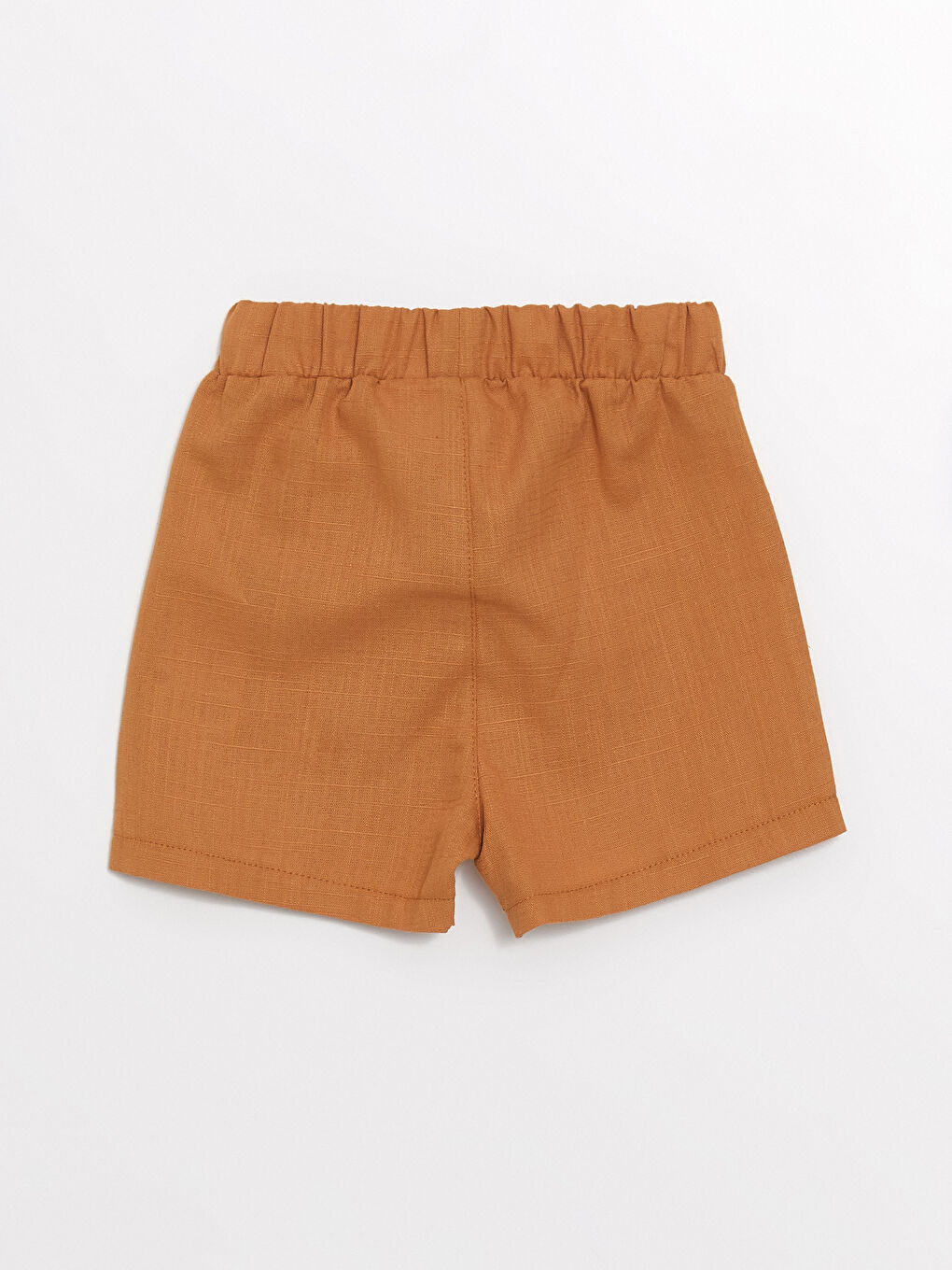 Kahverengi Beli Lastikli Basic Erkek Çocuk Şort-2
