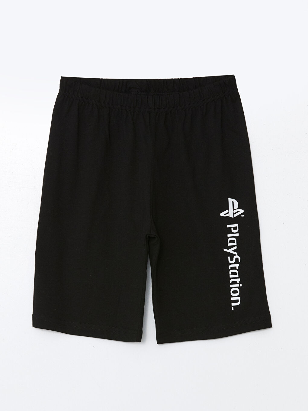 LCW Kids Mavi Bisiklet Yaka PlayStation Baskılı Erkek Çocuk Şortlu Pijama Takımı - 3