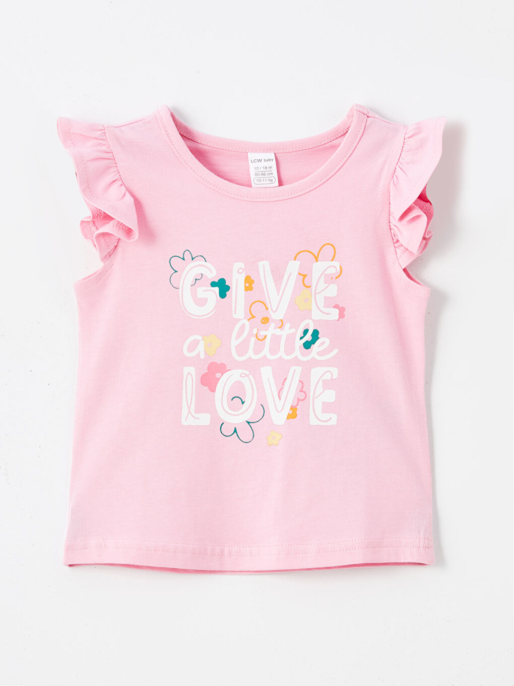 Crew Neck Short Sleeve Printed Baby Girl T-Shirt 2-Pack-3