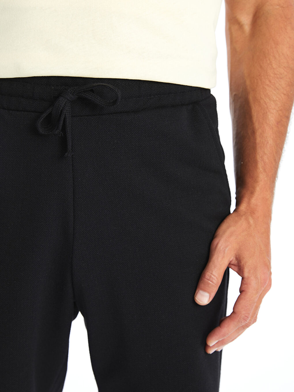 Regular Fit Pique Men's Shorts-2