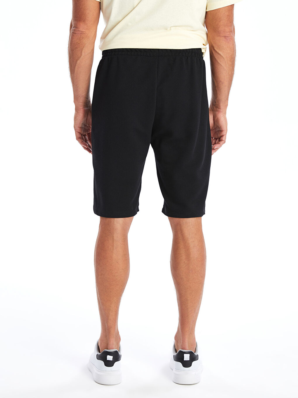 Regular Fit Pique Men's Shorts-3