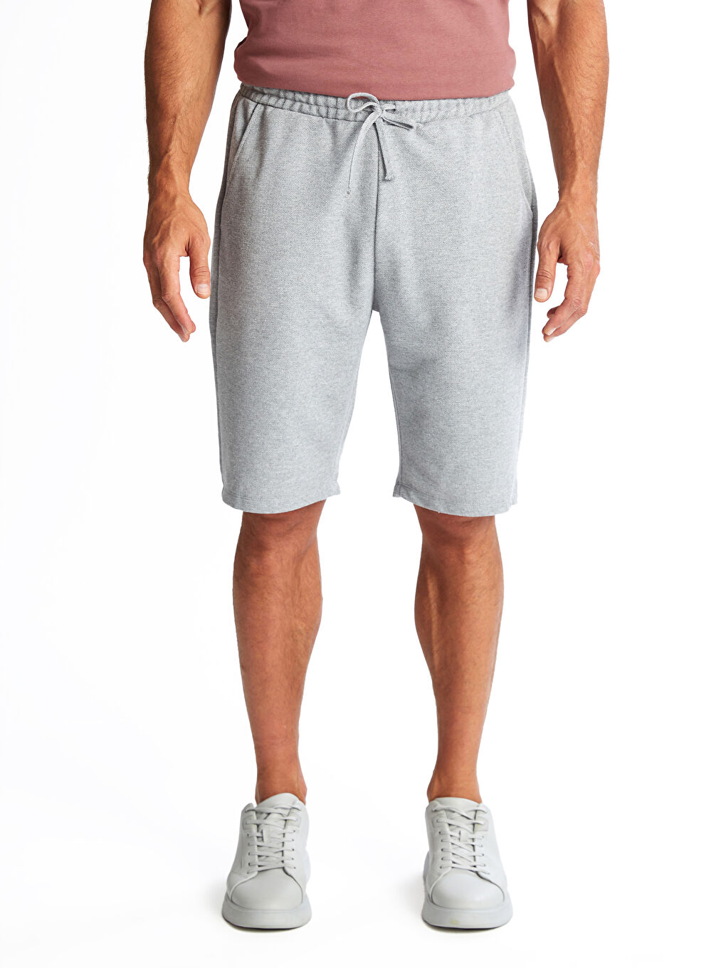 Regular Fit Pique Men's Shorts-1