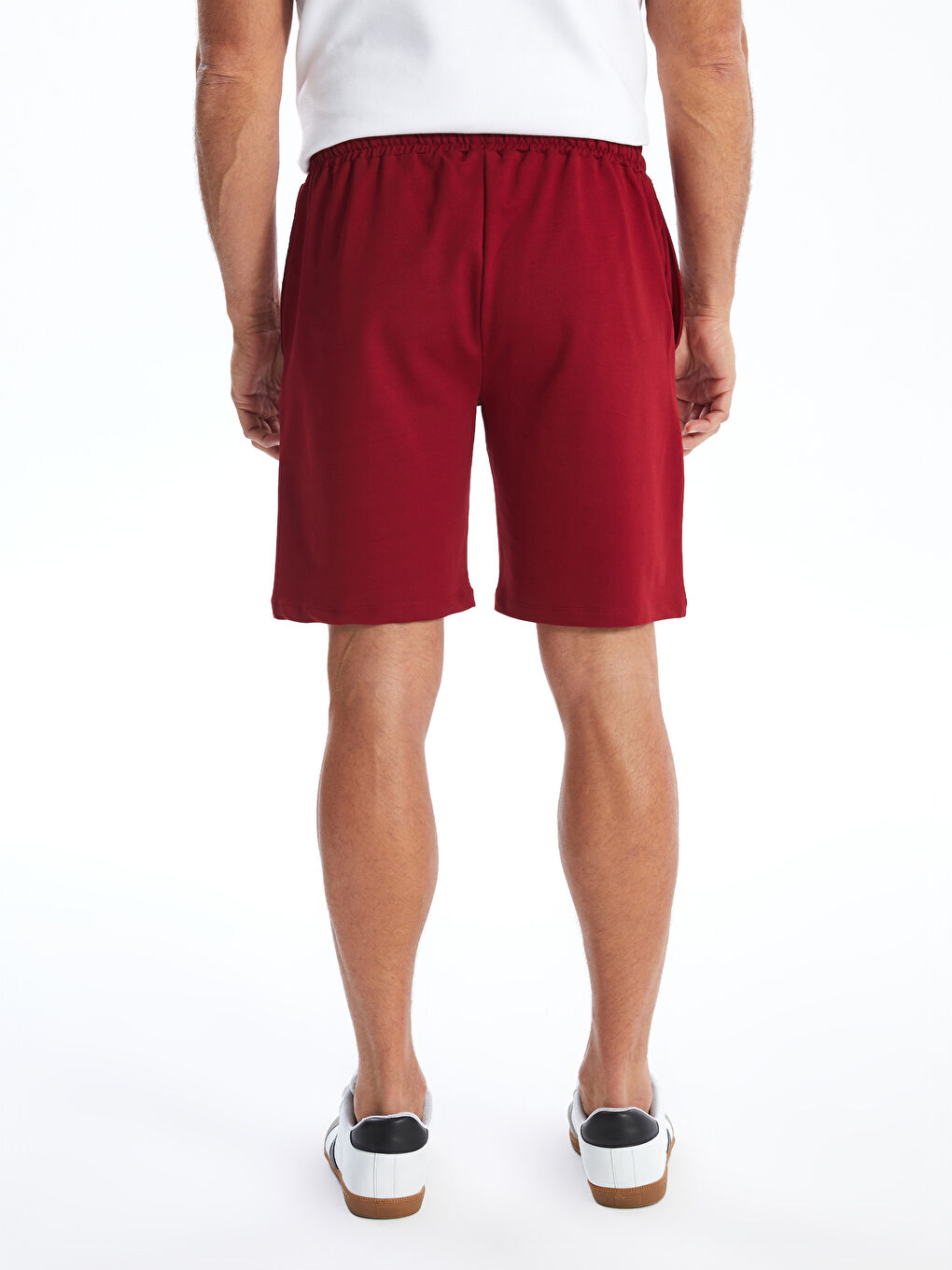 Bordo Standart Kalıp Erkek Şort-3