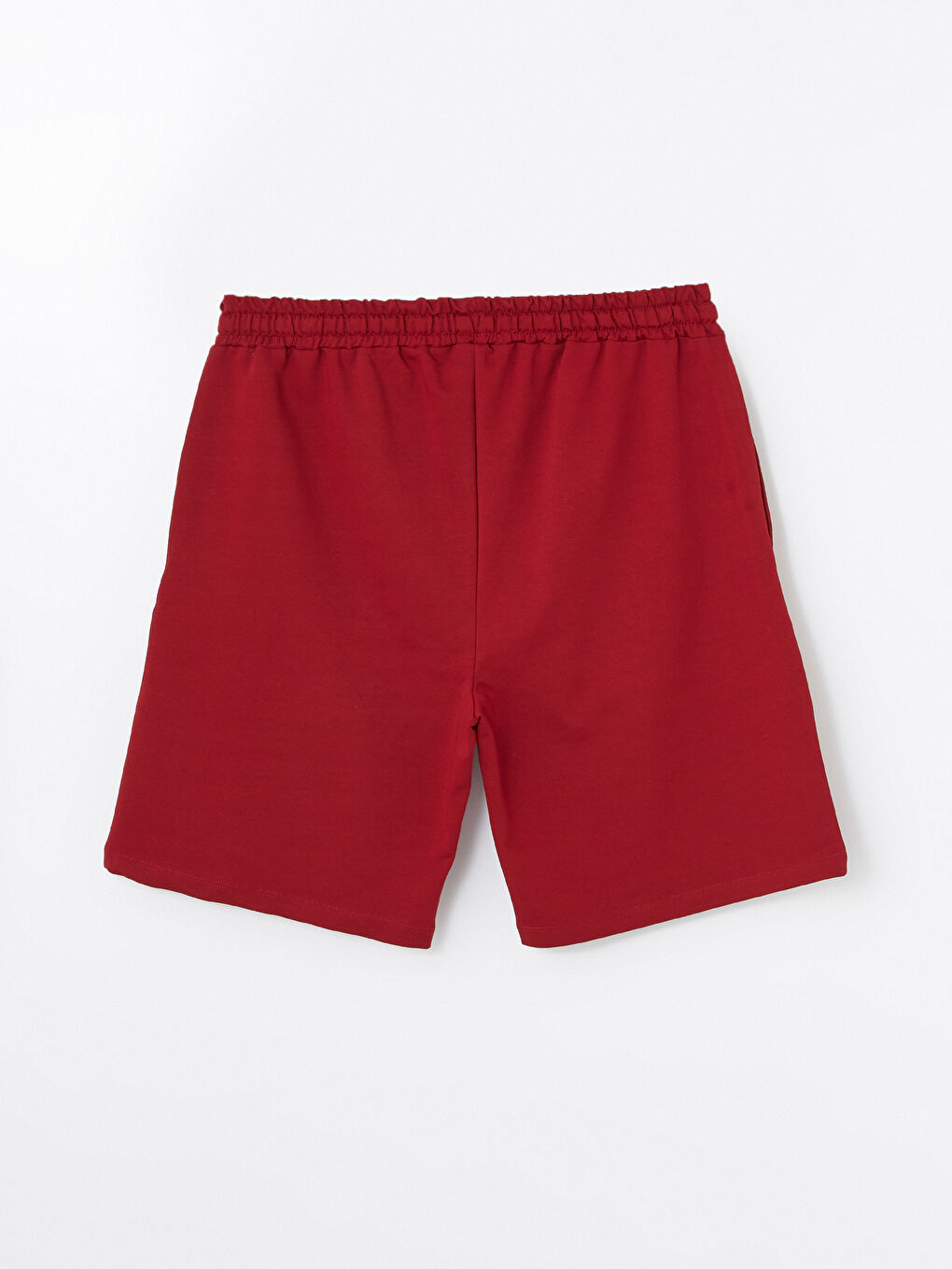 Bordo Standart Kalıp Erkek Şort-5