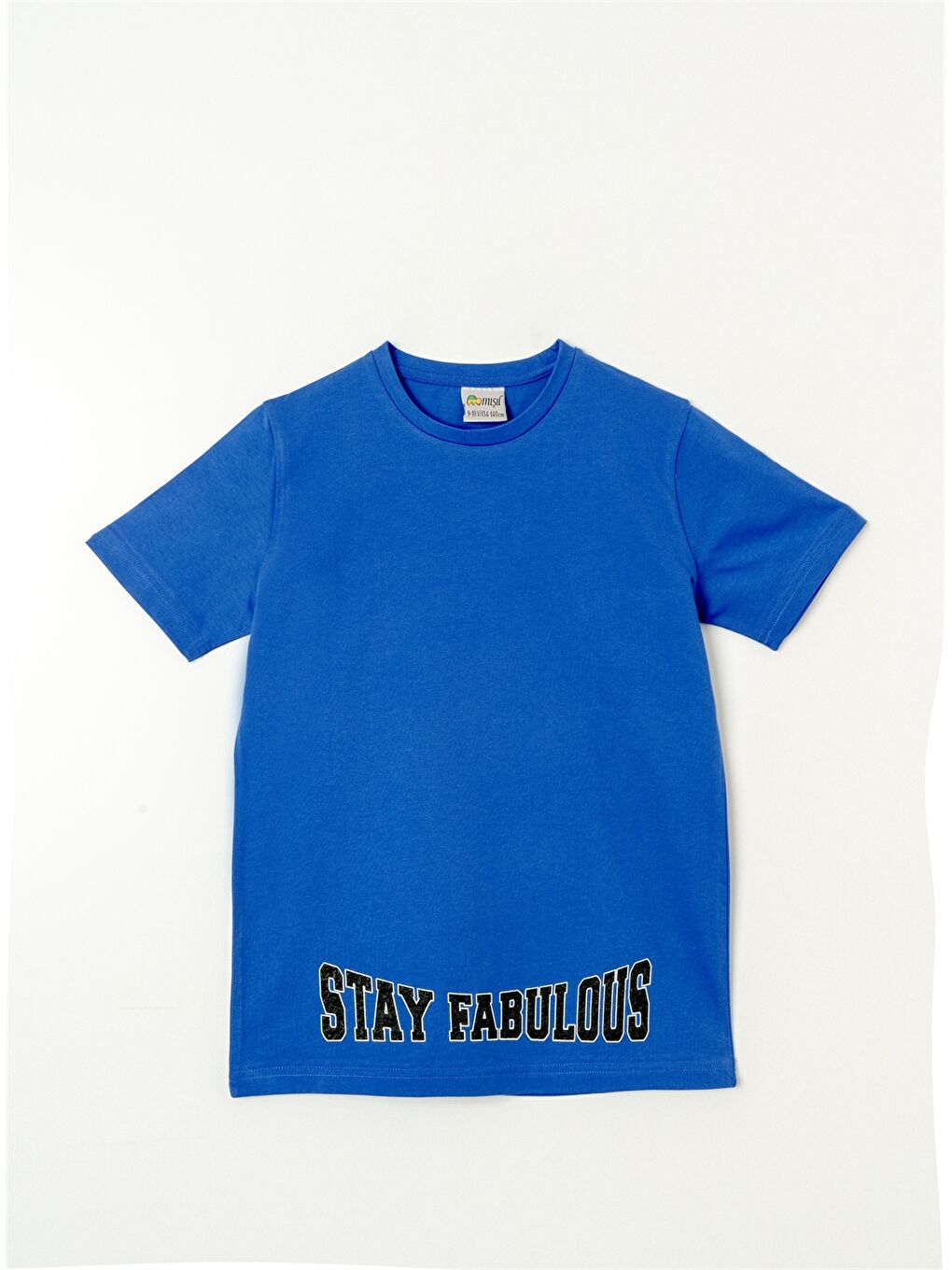 Mavi Bisiklet Yaka Erkek Çocuk Tişört