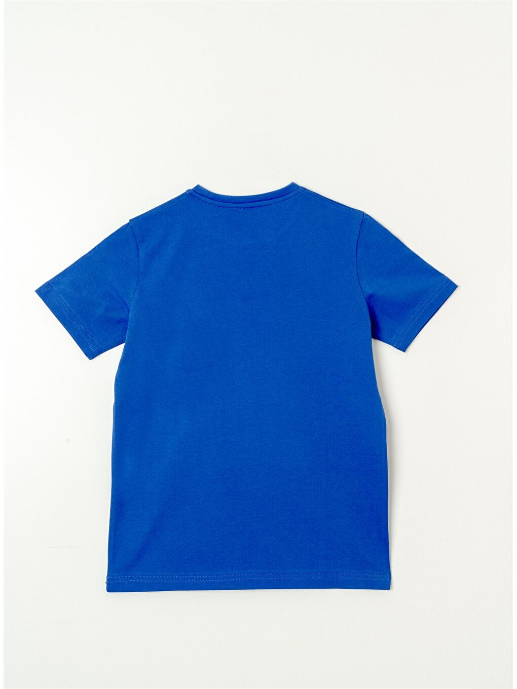 Mavi Bisiklet Yaka Erkek Çocuk Tişört-1