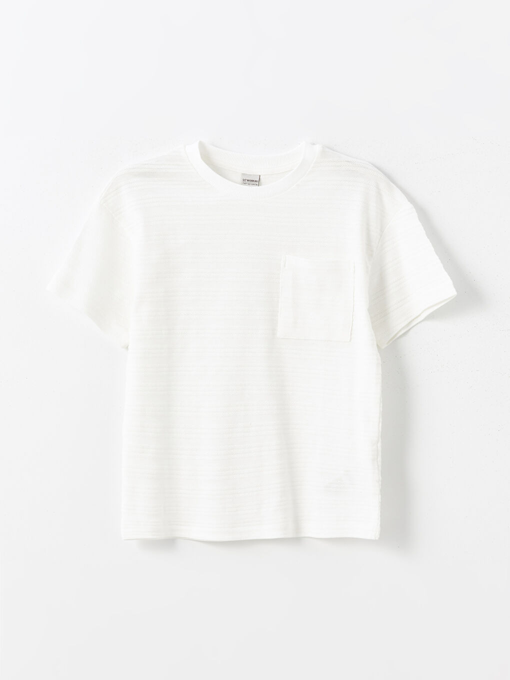 Oversize Textured Boys' T-Shirt -S4MU65Z4-R9J